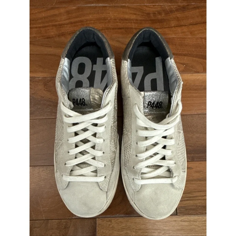 P448 John Women's Prisma Sneakers EU‎ 37 US 7 Suede Low-Top Made in Italy